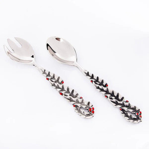 Cubiertos con acabado de plata mate Elegantes, duraderos y perfectos para cualquier evento Juego de cubiertos de oro mate opulento - Product Image 3