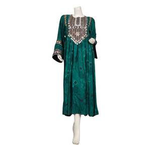 Women Stylish Embroidery Party Wedding Cultural Attire Comfortable Breathable Casual Fashion Afghani <b>Dresses</b> - Product Image 6
