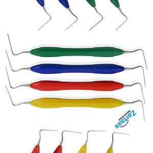 Juego de 4 enchufadores portadores de calor dental Endodoncia de doble cara esparcidores de Instrumentos dentales y paquete de enchufes - Product Image 3