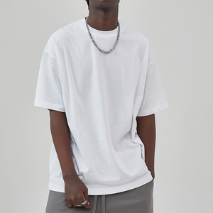 เสื้อยืดผ้าฝ้ายผู้ชาย230 GSM เสื้อยืดธรรมดาธรรมดาทรงโอเวอร์ไซส์ออกแบบได้ตามต้องการ - Product Image 1