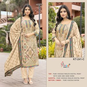 Tenue de fête traditionnelle Salwar Kameez de la meilleure qualité avec un tissu confortable et un ajustement parfait - Product Image 5