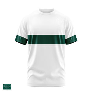 Hombres Premium 100% Algodón Boxy Fit Camisetas Casual Sólido O-cuello Diseño Oversized Jersey Tela Camiseta - Product Image 3