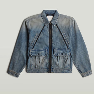 แจ็กเก็ตยีนส์สำหรับผู้ชายเสื้อแจ็กเก็ตเดนิมเข้ารูปแบบมืออาชีพ - Product Image 6