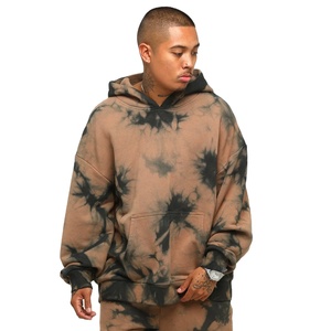 Fabricants de vêtements personnalisé gaufrage impression logo lavage à l'acide à capuche Vintage français éponge lourd à capuche surdimensionné Streetwear - Product Image 5