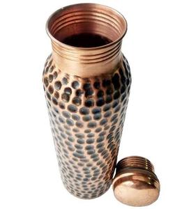 Best Selling Diamond Hammered Copper Water <b>Bottle</b> <b>Drink</b> Ware Tableware Kitchen Gifting Purpose - Product Image 5