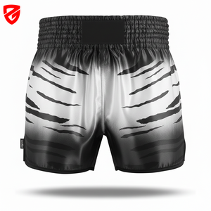 Pantalones Cortos de Boxeo Profesionales al por Mayor para Hombre y Mujer, Pantalones Cortos de Muay Thai y Kickboxing, 100% Poliéster, Cómodos, con Logotipo Personalizado - Product Image 2