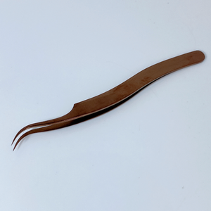Plasma <b>Rose</b> <b>Gold</b> Color Tweezers Stainless Steel Fine Quality Eyelash Tweezers Straight and Curved <b>Top</b> Quality Lash Tweezes - Product Image 6