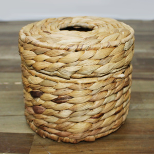 Porte-boîte à mouchoirs décoratif tissé en jacinthe d'eau couleur personnalisée moderne fait à la main écologique voiture et décoration intérieure - Product Image 2