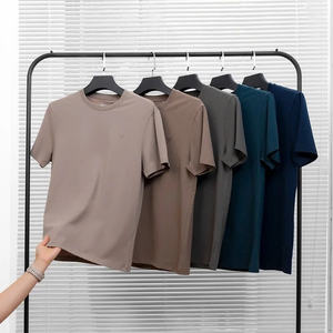 NH57 Camiseta diaria Lisa hecha de algodón transpirable fresco con absorción del sudor y comodidad elástica perfecta para el uso casual diario - Product Image 1