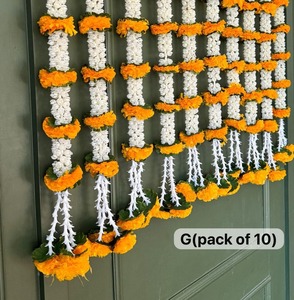 Guirnalda de cuerdas Marigold Mogra, decoración de boda india, decoración del hogar, decoración de festivales y fiestas, decoración Haldi Mehendi - Product Image 1