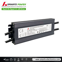 Alimentation LED à tension constante 120W avec contrôle de signal double 0-10V dimmable, installation facile
