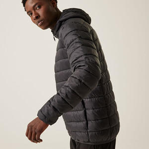 แจ็กเก็ตขนปักเป้าสำหรับผู้ชายใหม่2025แจ็กเก็ตกันหนาวพร้อมคอตั้งและฮู้ด - Product Image 5