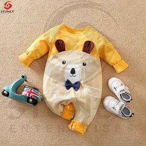 Mamelucos Fabricantes Ropa de bebé de bambú personalizada Mameluco de bebé pequeño Algodón de calidad Spandex Onesies recién nacidos Ropa de bebé - Product Image 1