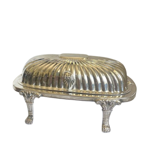 Plat à beurre moderne en acier inoxydable finition brillante ustensiles de cuisine vaisselle et assiettes de rangement de comptoir - Product Image 6