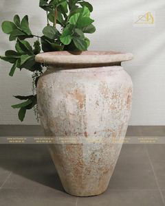 Atlantis AN014H103YER Pot de fleurs en céramique jaune améliorant la décoration intérieure et la beauté du jardin dans les mini paysages - Product Image 1