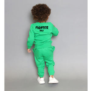 Ensemble de vêtements de sport pour hommes en tissu extensible et respirant en molleton doux et éponge pour enfants, y compris évacuation de l'humidité - Product Image 4