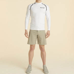 Gym Fitness Wear Solid Color <b>Men</b> <b>Rash</b> <b>Guard</b> Quality Made <b>Men</b> <b>Rash</b> <b>Guard</b> Low MOQ <b>Men</b> <b>Rash</b> <b>Guard</b> - Product Image 3