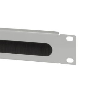 Barre de gestion des câbles de <span class=keywords><strong>19</strong></span> pouces, panneau de passage 1U, bande de brosses, gris - Product Image 6