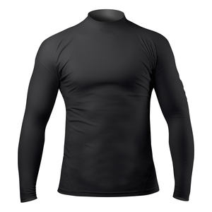Camisa de compresión de LICRA/poliéster antibacteriana transpirable de manga larga para hombre de fábrica directa para entrenamiento de gimnasia BJJ - Product Image 6