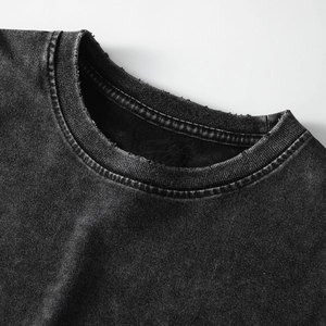 เสื้อยืดสตรีทแวร์ผ้าฝ้ายแท้สไตล์เรโทรดองระบายอากาศได้ดีทำจากหินผ้าฝ้ายแท้ใส่โลโก้ได้ตามต้องการ - Product Image 6