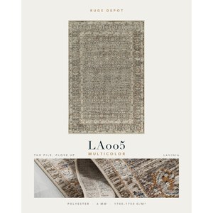 พรมโพลีเอสเตอร์ขายส่ง LAVINIA LA005 หลายสี ผลิตด้วยเครื่องจักร พรมตุรกี สำหรับห้องนั่งเล่น โครงการโรงแรม - Product Image 2