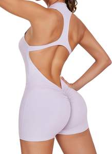 Latest Style <b>Women's</b> Gym Butter Luxe Athletic <b>Rompers</b> Seamless Workout Legging with Adjustable Strap Solid Pattern Yoga Pants - Product Image 2