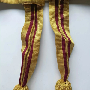 Châle noir à double pompon Satin 2024 Graduation Sash logo Adult Ceremonial Scarf Honor Sash Wholesale top quality - Product Image 2