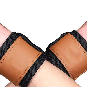 สายรัดข้อมือหนังวัวสำหรับยกน้ำหนักเข็มขัดออกกำลังกายสร้างร่างกายสำหรับออกกำลังกายยิมปรับแต่งโลโก้ได้ - Product Image 2