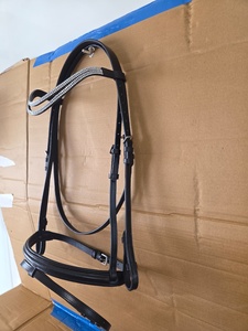 MH Global Exports Brida de Cuero Inglesa para Caballo Modelo MH-HB-37 para Uso Ecuestre, Logotipo Personalizado, Tamaños Completo/Cob/X-Completo, MOQ 10 - Product Image 2