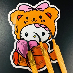 ขนตาปลอมขนมิงค์สีส้มมาใหม่กระเบื้องอะคริลิคแบบยั่งยืนดีไซน์รูปหัวใจและผีเสื้อ - Product Image 4