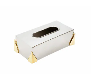 กล่องทิชชู่ทรงสี่เหลี่ยมผืนผ้ากล่องใส่กระดาษเช็ดปากกล่องเก็บเหล็กงานหัตถกรรม - Product Image 3