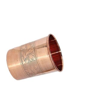 Verre en métal de conception de gravure en cuivre pur de vente chaude pour boire vos boissons préférées au meilleur prix - Product Image 5