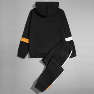 ชุดเซ็ตผู้ชาย เสื้อฮู้ด กางเกงขายาว ชุดวอร์มผ้าฟลีซ เสื้อสวมหัว เสื้อสเวตเชิ้ต กางเกงสเวตแพนท์ ชุดออกกำลังกาย ชุดวอร์ม - Product Image 6