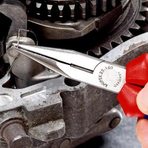 คีมตัดด้านข้าง Knipex Snipe Nose สีดำ หัวเคลือบอะทราเมนต์ ด้ามจับหลายชิ้นส่วนขัดเงา คีมอเนกประสงค์ - Product Image 3