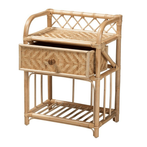 Meilleure vente nouveau choix de style traditionnel tissé à la main en osier rotin armoire réglable meubles de bureau à domicile salon hôtel chambre à coucher - Product Image 2