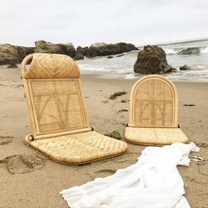 Chaise de plage en rotin pour l'extérieur, prix fabricant, chaises pliantes tissées naturelles pour le bord de la piscine - Product Image 5