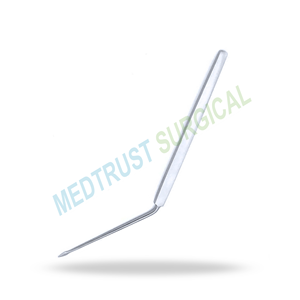 Aguja de Paracentesis para Perforación del Timpano Politzer, Cuchillo para Oído, Instrumento Quirúrgico ORL Angulado para Procedimientos de Miringotomía - Product Image 3