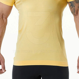 Regular Fit Men Gym <b>T</b>-<b>Shirts</b> with Knitted Fabric Sweat-Absorbing & Breathable Quick Dry for Bodybuilding Fitness - Product Image 5