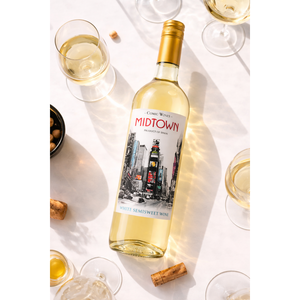 Midtown - Vin blanc semi-sec Airn Macabeo 11% ABV Vin blanc espagnol 750ml - Product Image 3