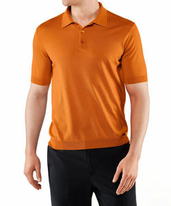 Camiseta de polo para hombre de alta calidad en talla grande Patrón sólido Tejido de punto Diseño liso - Product Image 4