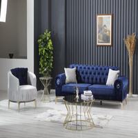 Ensemble de canapés en bois moderne de luxe, style Chesterfield traditionnel, housse amovible, modulaire, idéal pour appartement, entrepôt, salon - MEILLEUR