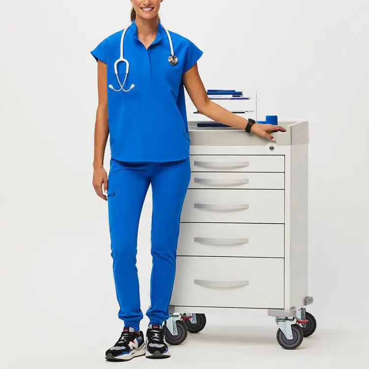 Set di uniformi mediche da cura di venditori di scrub per cure mediche uniformi ospedaliere set da jogging per infermiere all'ingrosso di anatomia dei grigi