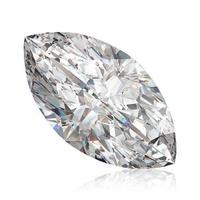 Diamante Natural en Bruto, Corte Marquesa, Pulido, Excelente Corte, Claridad VS1, 0.08 Quilates para Oro