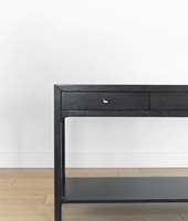 Couleur noire matérielle en bois de table de console de luxe moderne pour l'hôtel et la maison