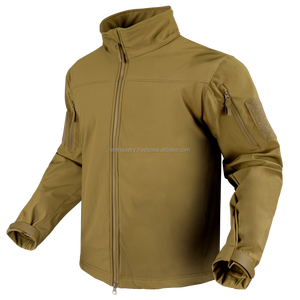 Veste softshell de travail Design personnalisé Vêtements de travail d'hiver Veste softshell zippée doublée en polaire - Product Image 6