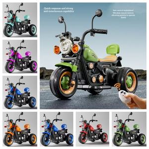 Новый детский электромотоцикл на 6В с двойным приводом, пультом управления для родителей, крутой LED-подсветкой и музыкой для детей 3-7 лет - Product Image 6