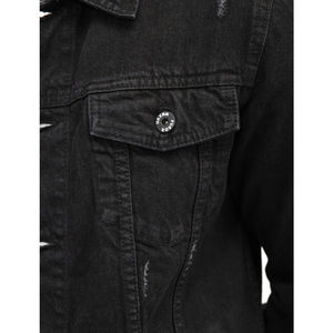 Veste en jean surdimensionnée unisexe, style décontracté de rue, vintage, bleu jean, pour les amateurs de mode et les adolescents - Product Image 6