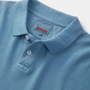 เสื้อโปโลแขนสั้นสำหรับผู้ชายเสื้อกอล์ฟขนาดพิเศษซิปปรับแต่งได้ลายพื้นถักสไตล์ธุรกิจ - Product Image 5