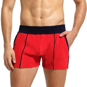 Calzoncillos bóxer de algodón 100% para hombre, ropa de descanso de patrón sólido, pantalones deportivos para gimnasio, pijamas de uso doméstico, pantalones para dormir - Product Image 4