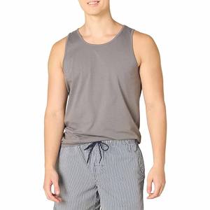 Vente en gros OEM débardeurs gris de haute qualité avec logo personnalisé pour hommes gilets côtelés respirants décontractés fabriqués par le sport habillé - Product Image 1